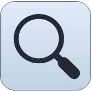 Search button composed only an image of a magnifying glass. There is no text label.